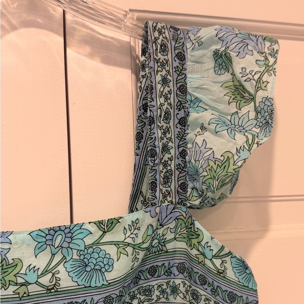 LIKE NEW Juliet Dunn Floral Mini Dress Swim Cover-up Size 8/10 (size 3) - Picture 4 of 14